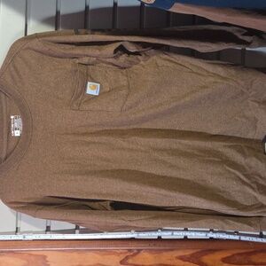 Carhartt Men's Chestnut Long Sleeve Tee